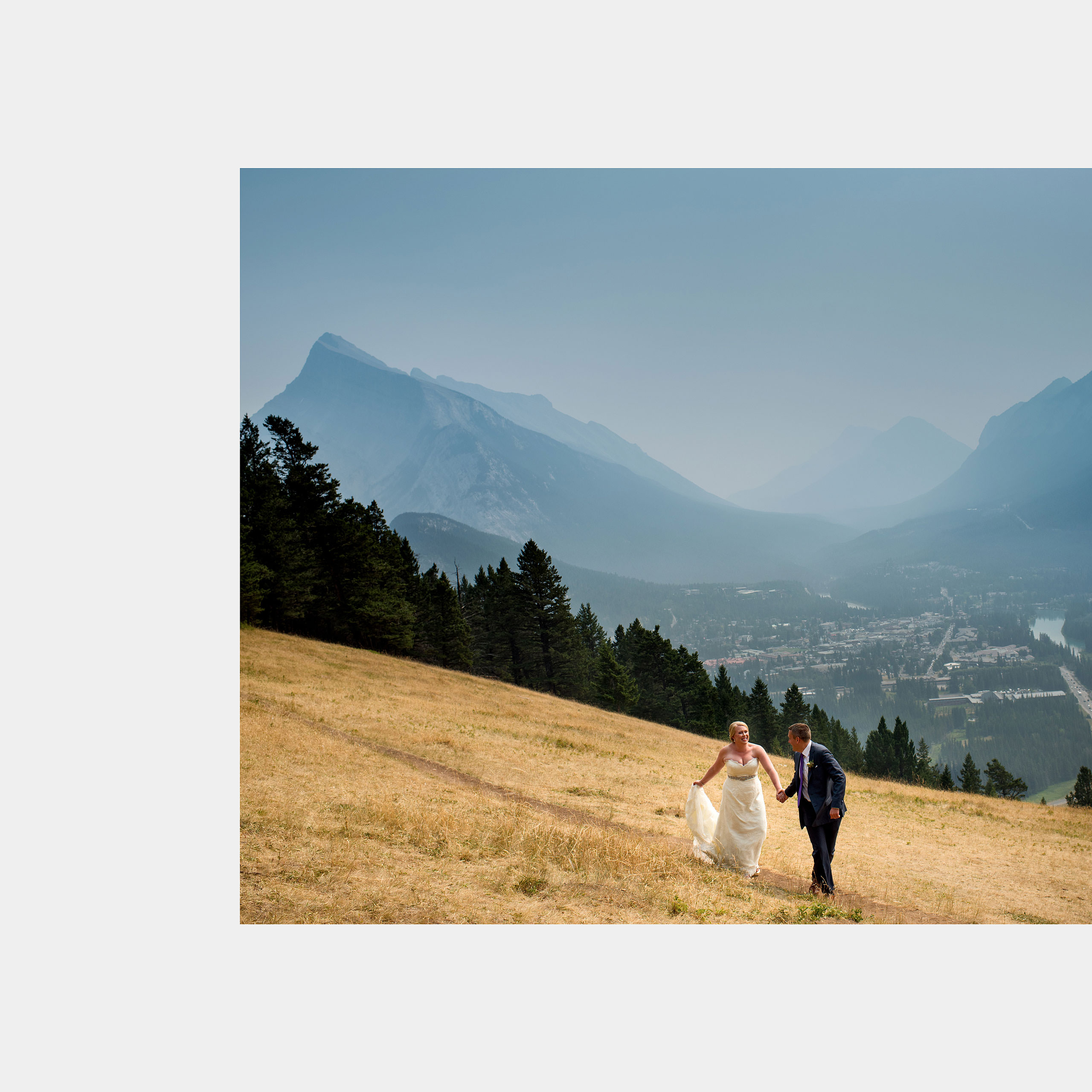 heirloom wedding album by Banff photographer sean leblanc