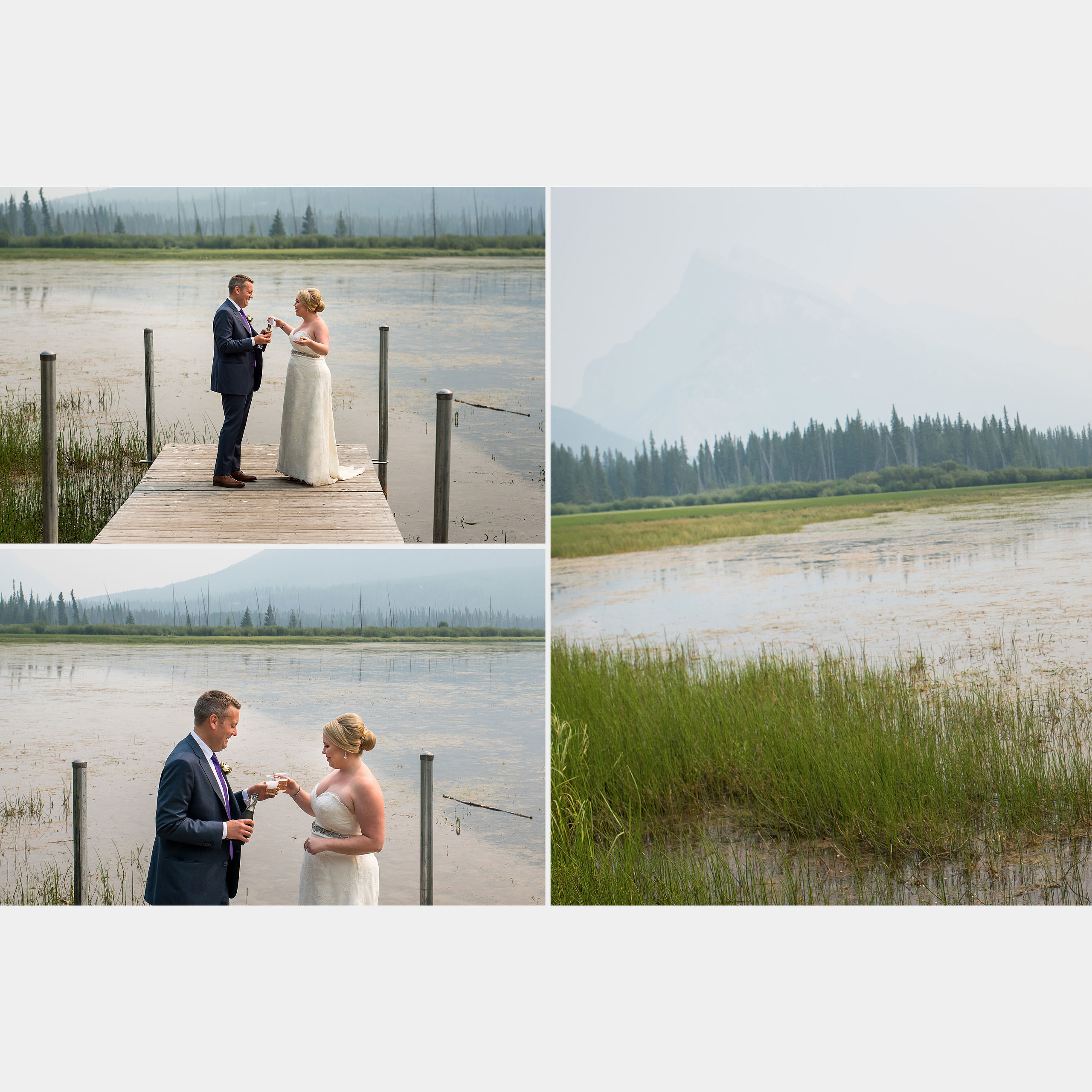 heirloom wedding album by Banff photographer sean leblanc