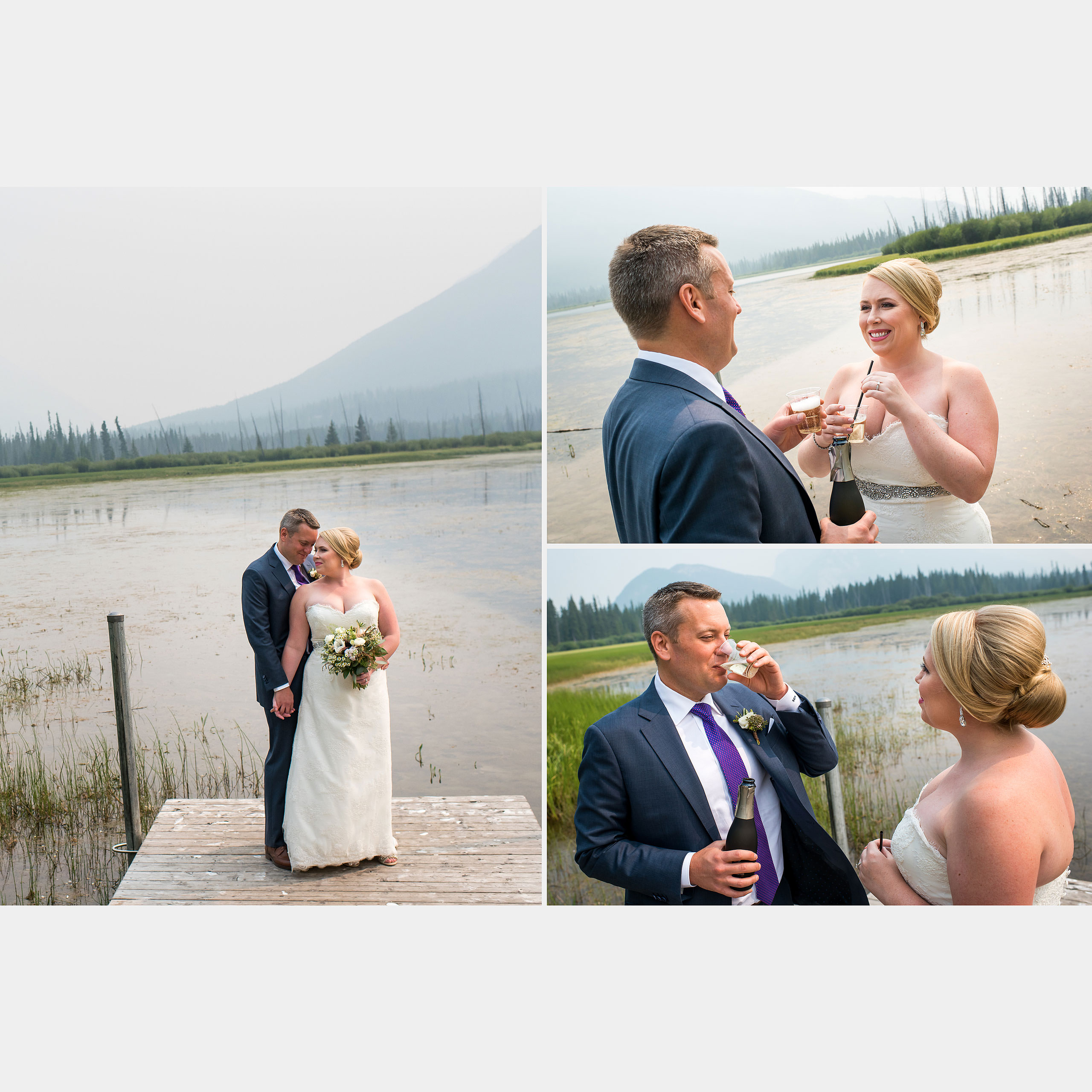 heirloom wedding album by Banff photographer sean leblanc