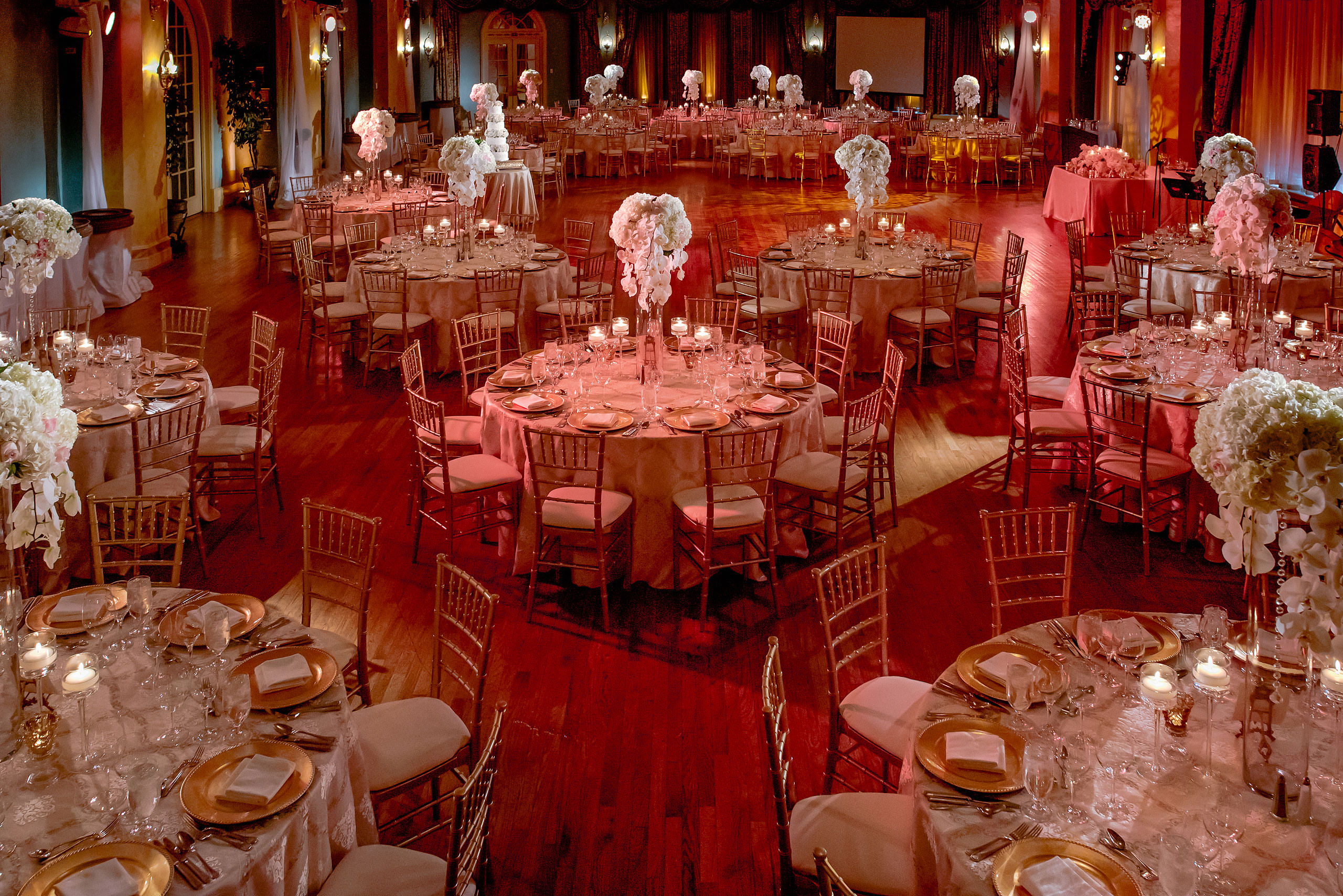 table details for cascade ballroom banff springs wedding by sean leblanc