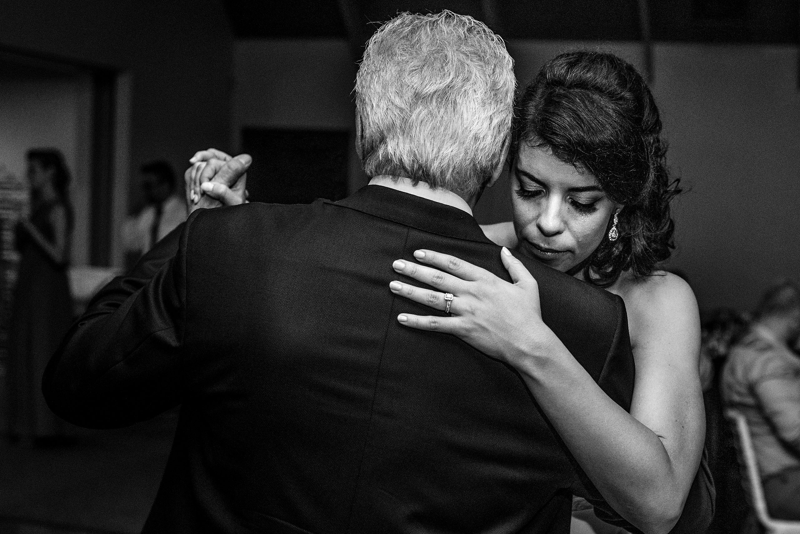 a bride dancing with her dad by Edmonton wedding photographer sean leblanc