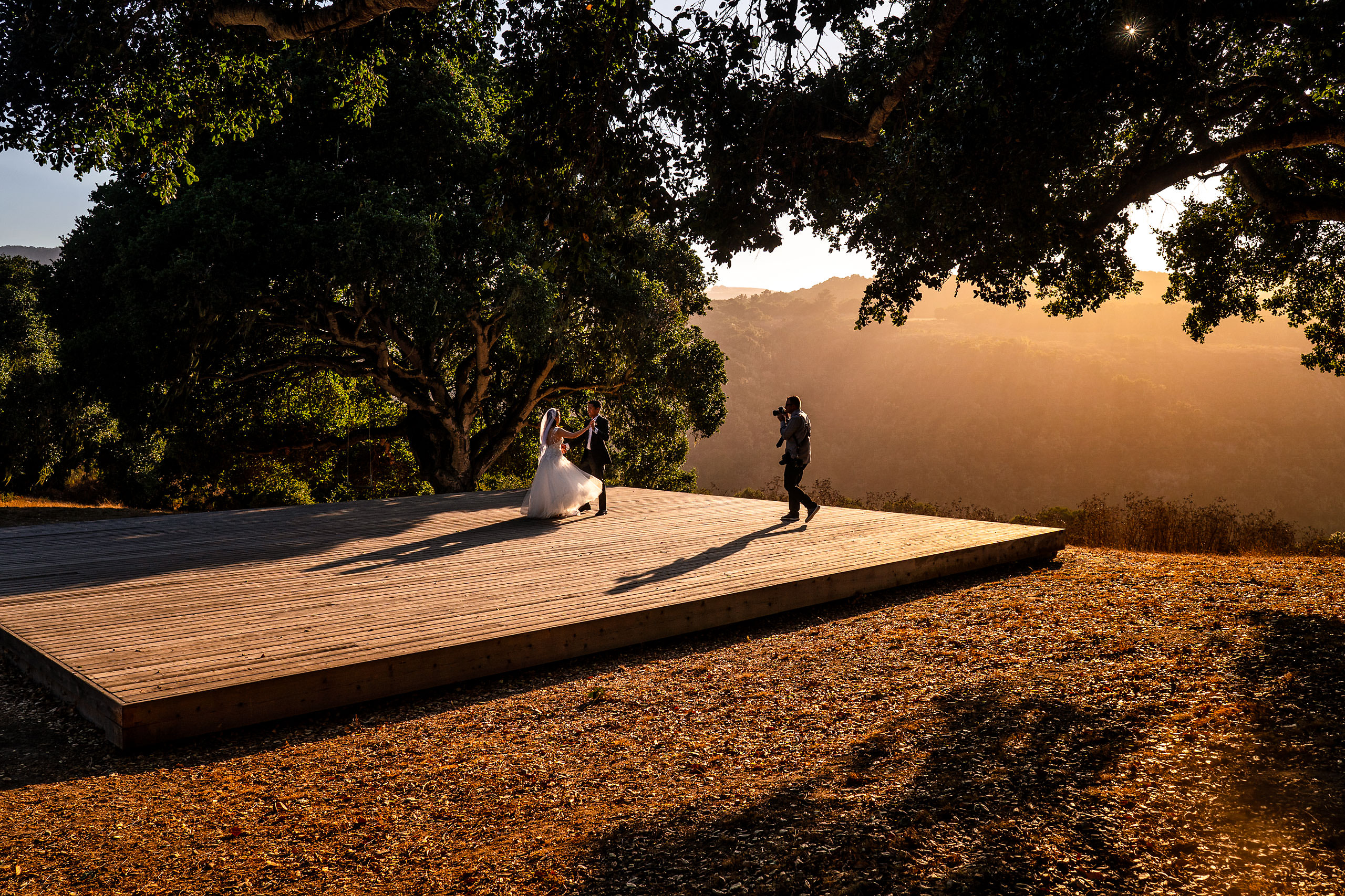 The yoga platform portrait by Carmel Valley Ranch Wedding Photographer Sean LeBlanc