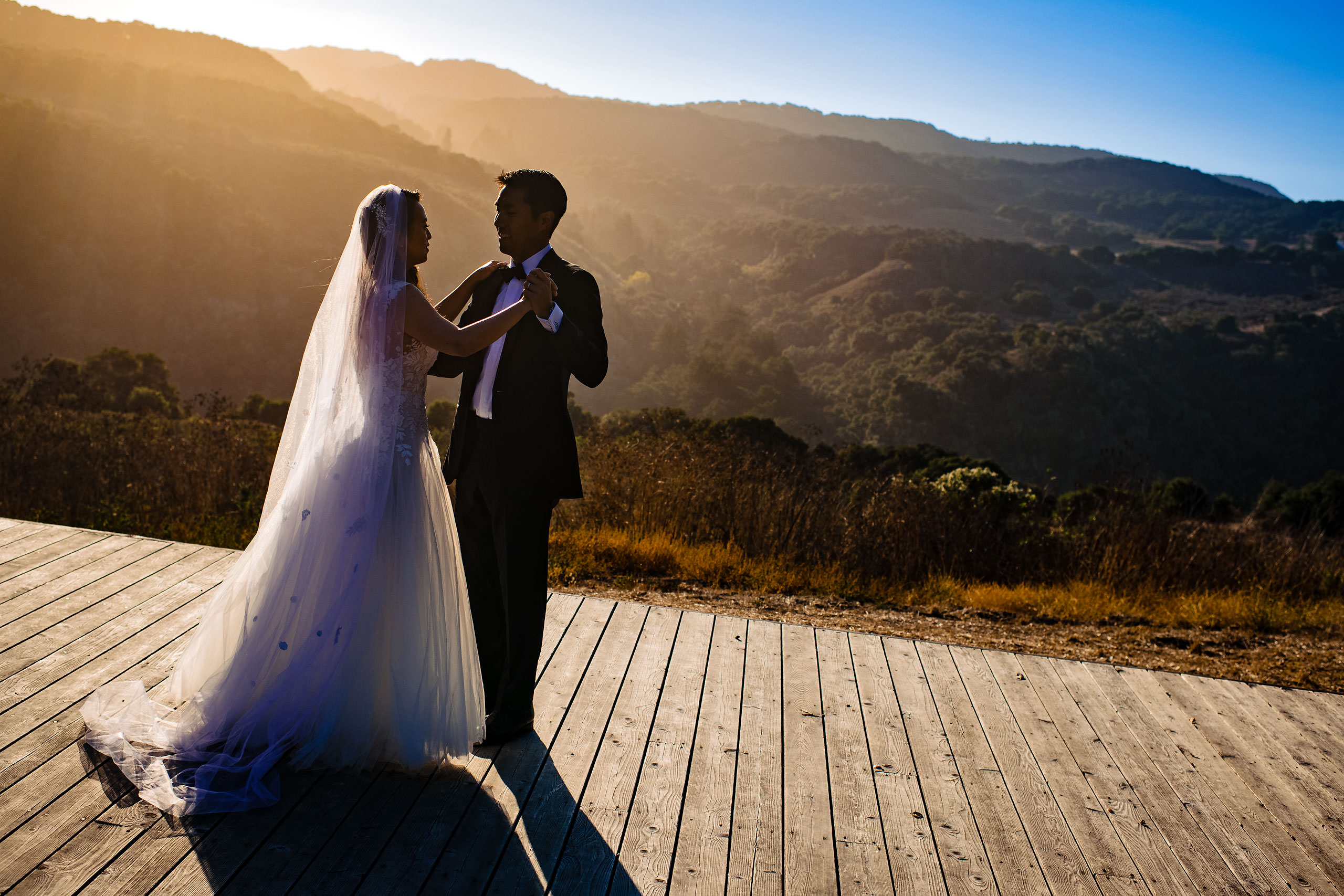 The yoga platform portrait by Carmel Valley Ranch Wedding Photographer Sean LeBlanc