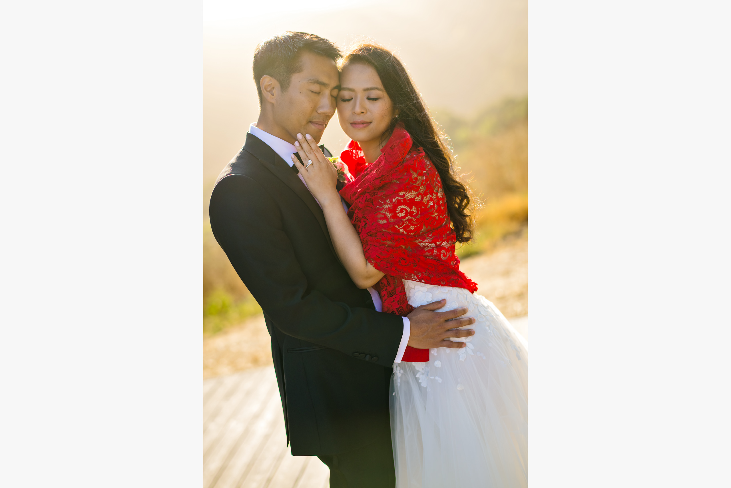 The yoga platform portrait by Carmel Valley Ranch Wedding Photographer Sean LeBlanc