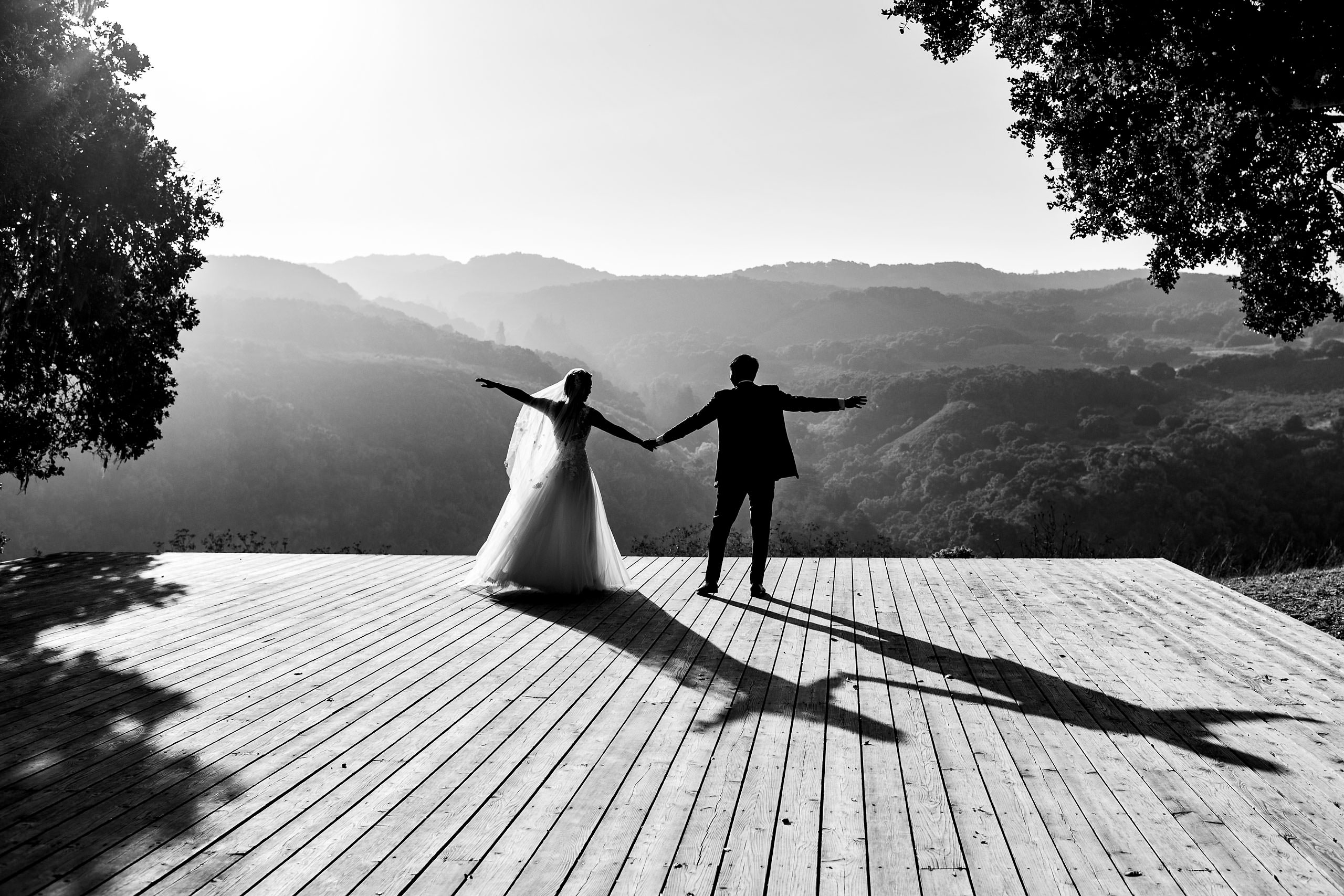 The yoga platform portrait by Carmel Valley Ranch Wedding Photographer Sean LeBlanc