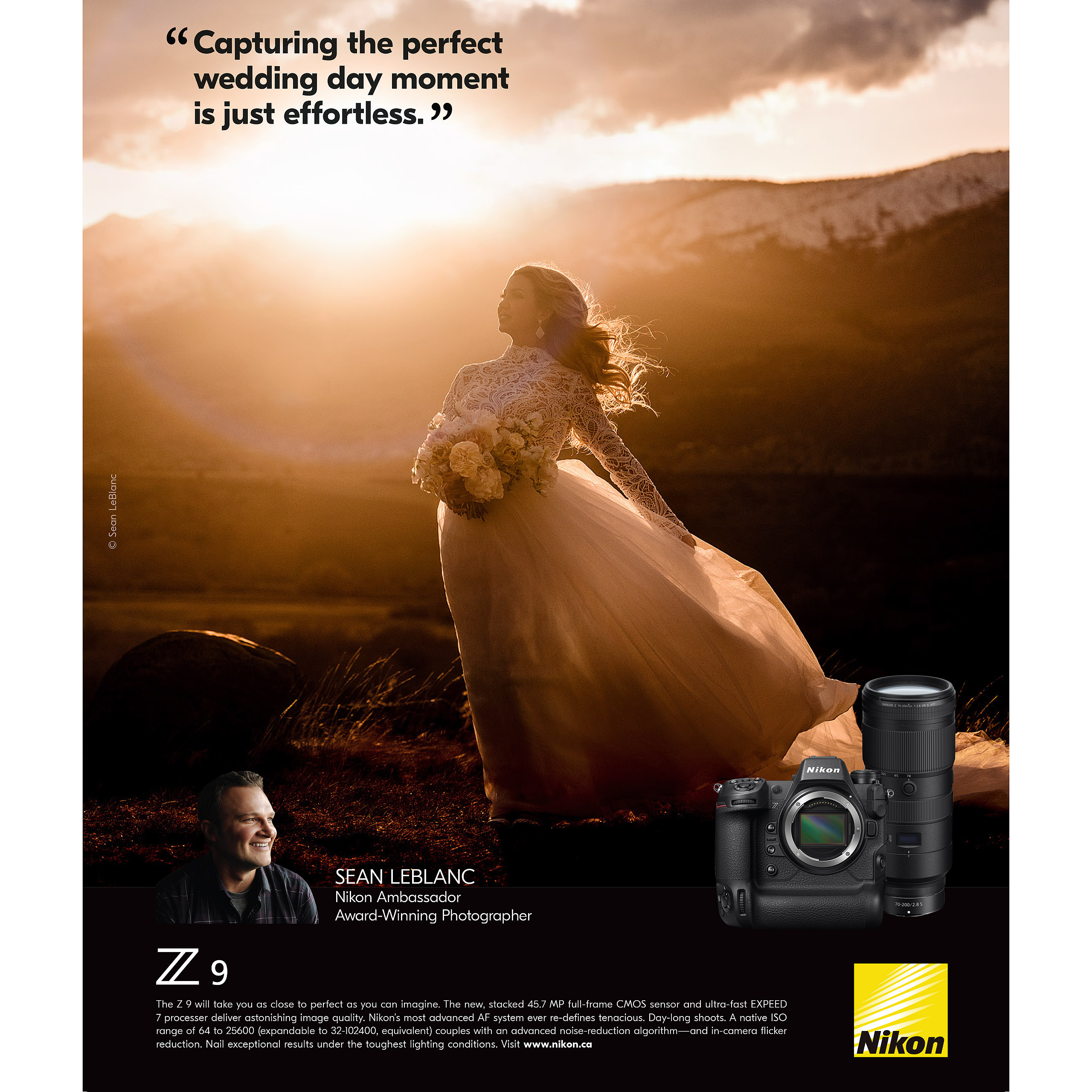 Sean-LeBlanc-Nikon-Ambassador-Ad Wedding Photographer Bride